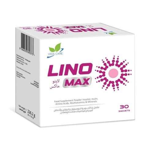 لاينو ماكس مكمل غذائي لدعم صحة المبايض وزيادة الطاقة  _ 30 كيس.  Lino max