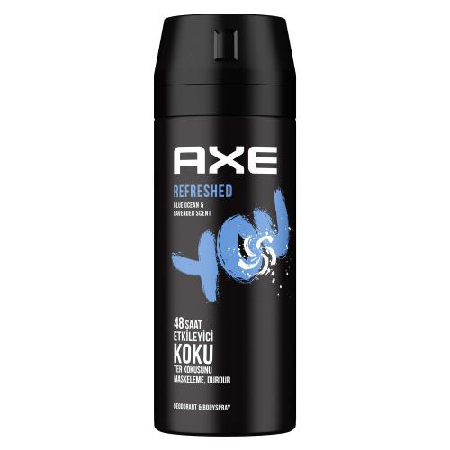مزيل العرق ورذاذ الجسم للرجال من Axe You Refreshed برائحة رائعة تدوم 48 ساعة _ 150 مل.  Axe