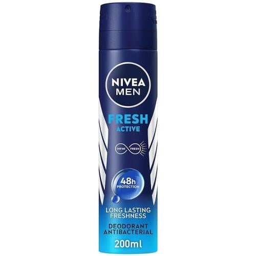 سبراي مضاد للتعرق للرجال من نيفيا برائحة منعشة نشطة، 200 مل.  NIVEA