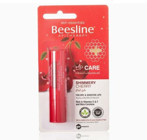 بيزلاين مرطب الشفاه مرطب كرز  لماع للشفاة الجافة والحساسة  _ 4 جرام    Beesline