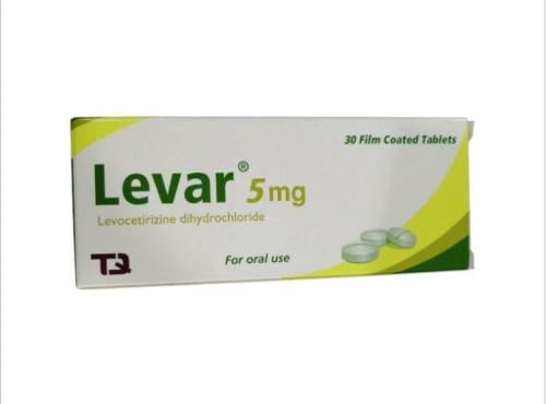 ليفار- 5 ملغ م/ك  لتخفيف أعراض الحساسية   - 30 قرصًا   Levar