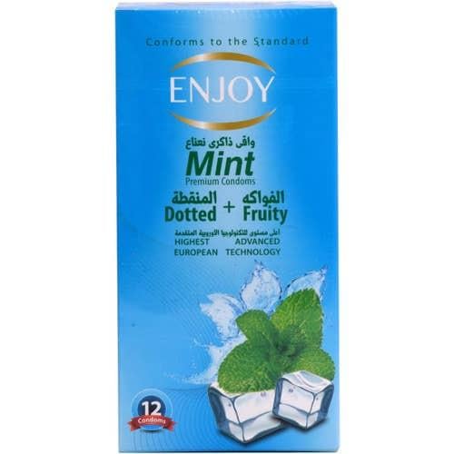انجوى واقى ذكرى _  12 واقي بالنعناع  Enjoy