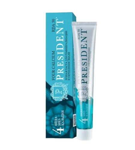 معجون أسنان بريزدنت فور كالسيوم 75 مل. President