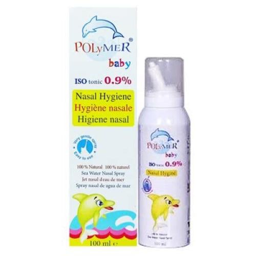 بوليمير بيبي ايزوتونيك 0.9% بخاخ انف _  100 مل.  Polymer Baby Isotonic 0.9% Nasal Spray  _ 100ml