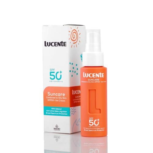 Lucente كريم جل صن كير ماكرو من لوسينتي بعامل وقاية من أشعة الشمس 50+ 50 مل، لنوع البشرةالكلة، 50 SPF