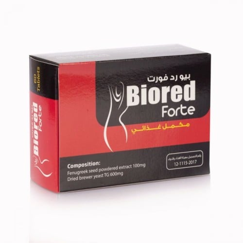 بيو ريد فورت، مكمل غذائي، بخلاصة الحلبة - 60 قرص.   Biored Fort