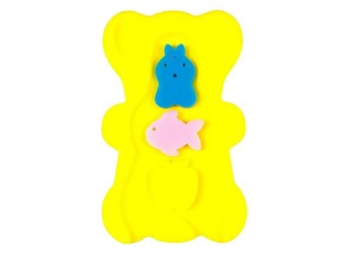 تماكس وسادة اسفنجية لاستحمام الاطفال من كومفي، سجادة حمام مضادة للانزلاق، اصفر.  Tmax