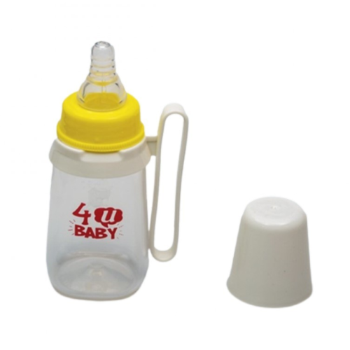 4U BABy  رضاعه فور يو بيبي بلاستيك  باليد -  150 مل خالية من مادة BPA