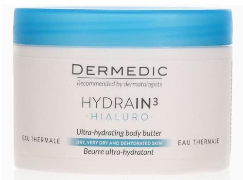 ديرميديك طبق زبدة شفاف للغاية من هيدراين 3، 225 مل.  Dermedic