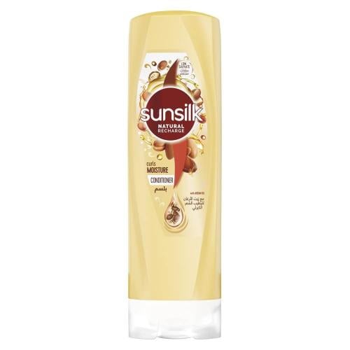 بلسم لترطيب الشعر الكيرلي مع زيت الارغان من صانسيلك  _ 350مل.  Sunsilk