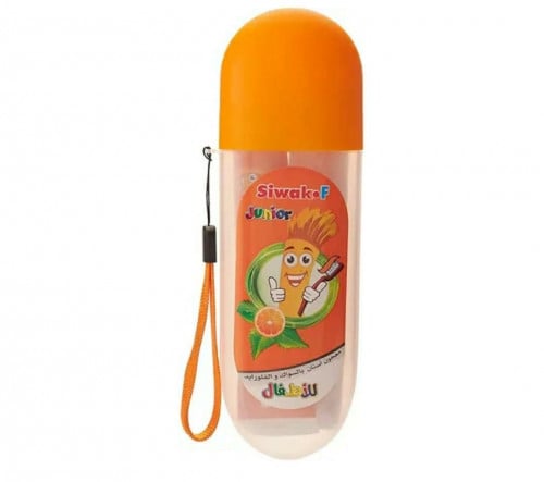 مسواك إف معجون أسنان بالسواك والفلوريد للأطفال بنكهة البرتقال 50 جرام