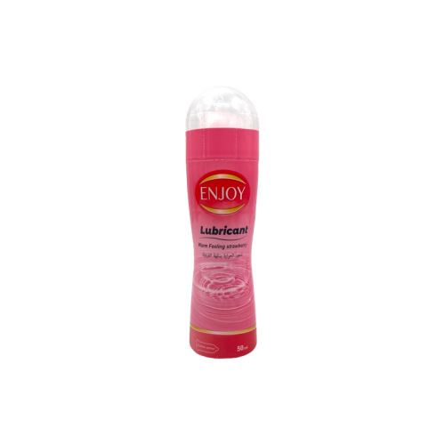 مزلق شعور الحرارة بنكهة الفراولة من انجوي - 50 مل. Enjoy