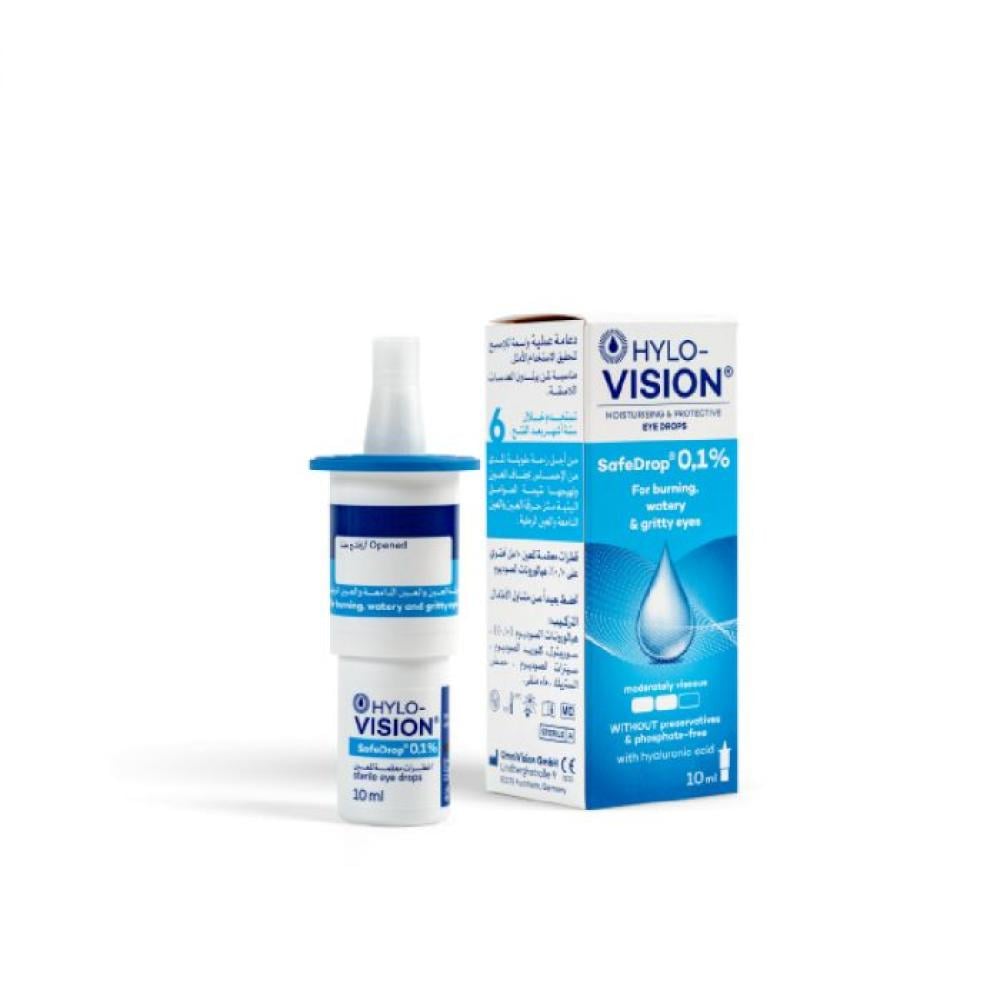 هيلو-فيجن، قطرة للعين 0.1 %  مرطبة ووقائية – 10 مل.  Hylo-Vision