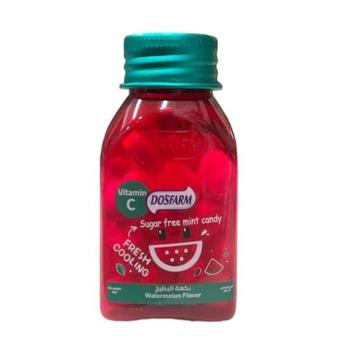 دوز فارم حلوي بالبطيخ والفيتامينات  خالي من السكر _ 22 جرام. Dosfarm