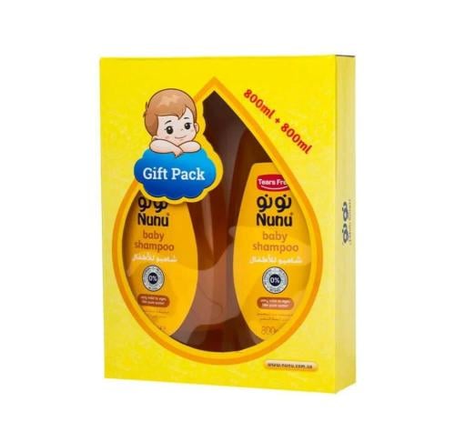نونو شامبو استحمام للأطفال 800 مل × 2 - قطعتين NUNU
