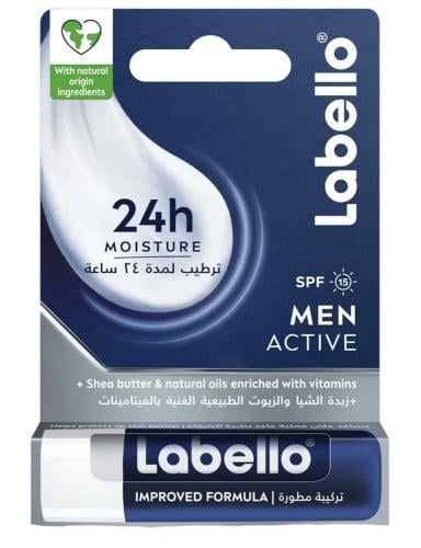 لابيلو مرطب شفاه للرجال مرطب للشفاه مين اكتيف ، 4.8 جم Labello