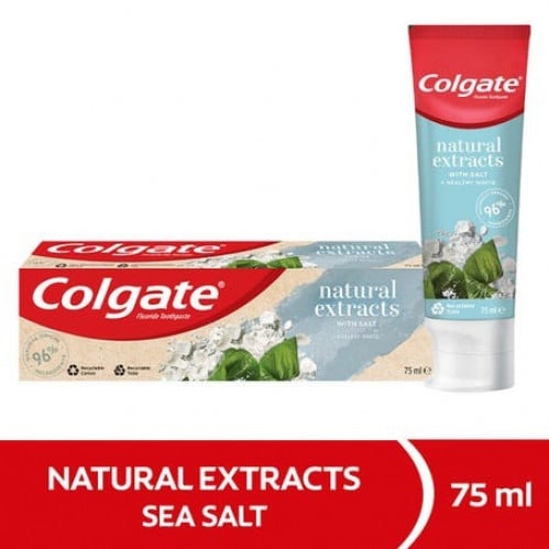كولجيت معجون اسنان ناتشورال بالملح تبييض 75 مل / Colgate