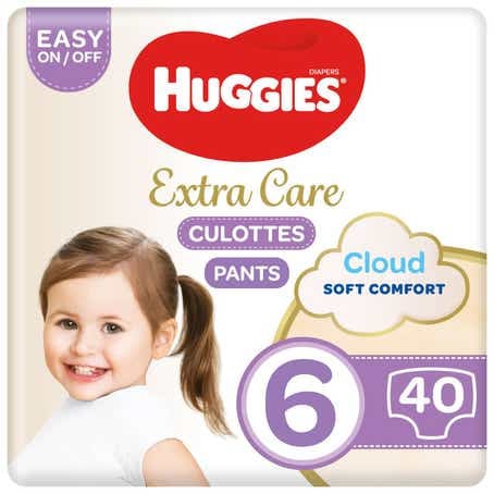 هجيز كلوت مقاس 6 عبوة جامبو 40 كلوت.  Huggies