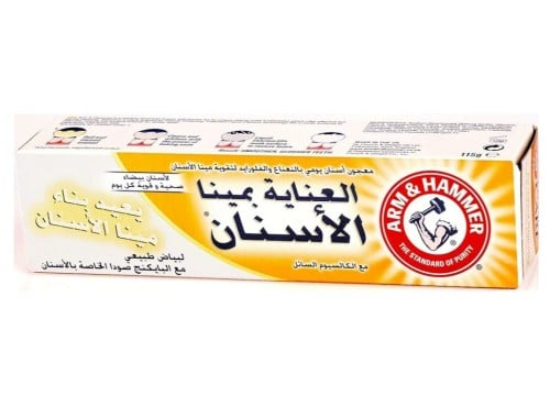 معجون أسنان لتبييض الأسنان والعناية بالمينا من آرم آند هامر 115 جم   Arm & Hammer