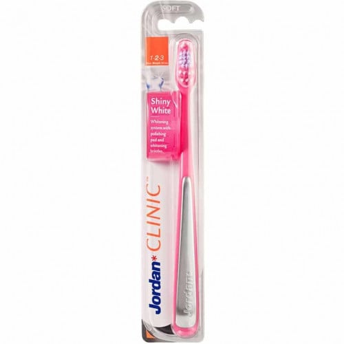 فرشة أسنان بيضاء لامعة ناعمة قطعة واحدة بألوان متنوعةمن جوردن بألوان متنوعة Jordan