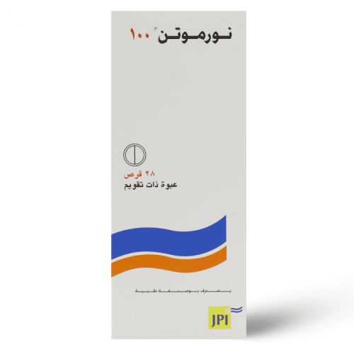 نورموتن 100 مجم، في حالات الضغط المرتفع - 28 قرص.   Normoten 100 Mg
