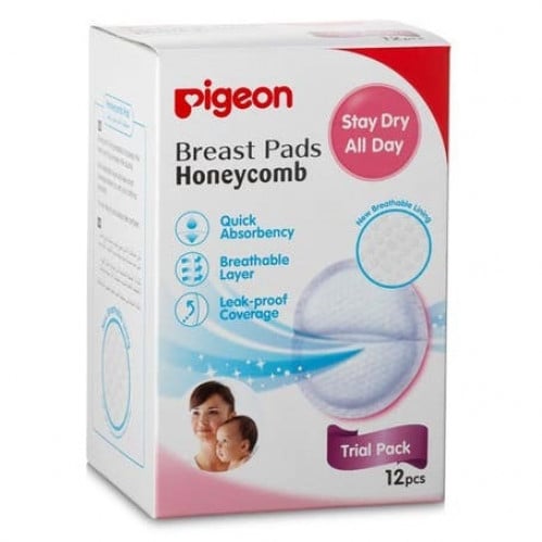 وسادات الثدي المشط بالعسل من بيجون  _ 12 قطعة.  Pigeon