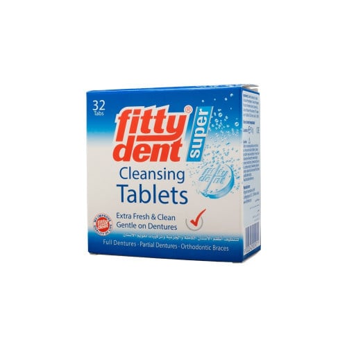 FITTY DENT CLEANSING TAB | فيتي دينت أقراص لتنظيف اطقم الاسنان والتركيبات