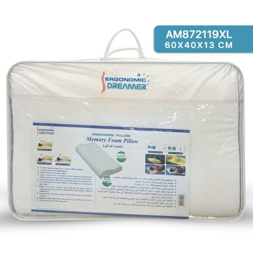 مخدة طبية الذاكرة - AM872119XL من ارجونوميك دريمر.    Ergonomic dreamer