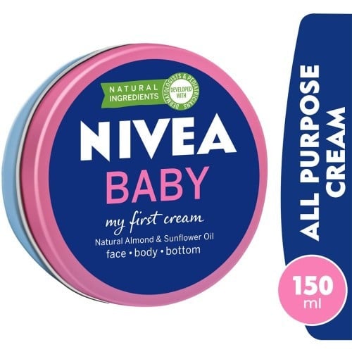 Nivea كريم أطفال بزيت اللوز الطبيعي و زيت دوار الشمس من نيفيا _ 150 مل