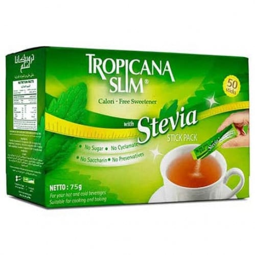 تروبيكانا سلم محلى مع ستفيا 50 مغلف. Tropicana