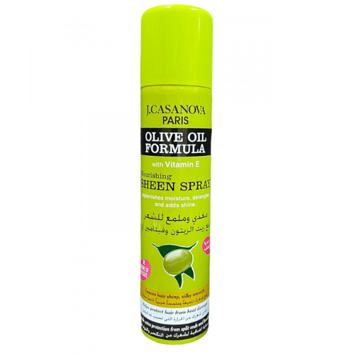 بخاخ مغذي وملمع الشعر بتركيبة زيت الزيتون  من كازانوفا _ 200 مل    J . Casanova