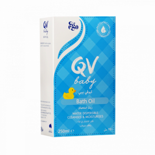 زيت استحمام للأطفال من كيو في بيبي - 250مل QV
