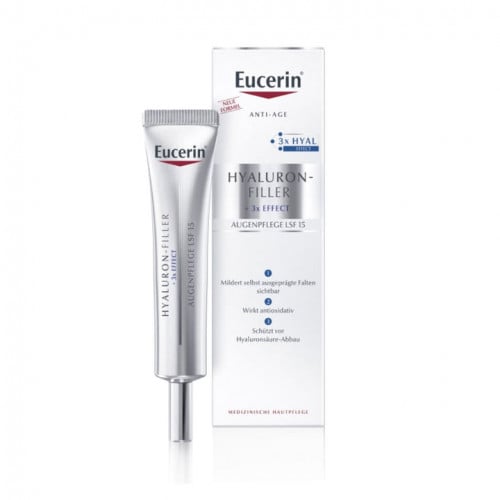 يوسيرين كريم العناية بمحيط العين 15 مل - Eucerin HYALURON-FILLER Eye Care Cream 15 ml