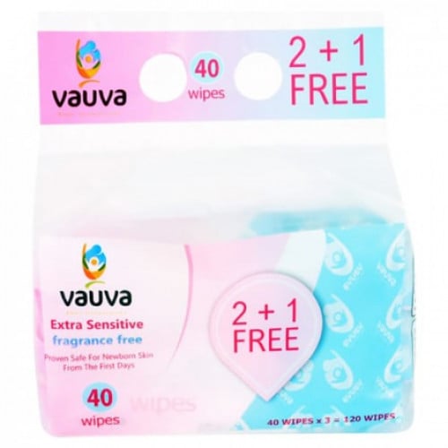 فاوفا - مناديل مبللة للأطفال _ 120 منديل / vauva