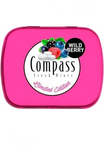 كومباس حلوى النعناع والتوت البري _ 14 جرام Compass