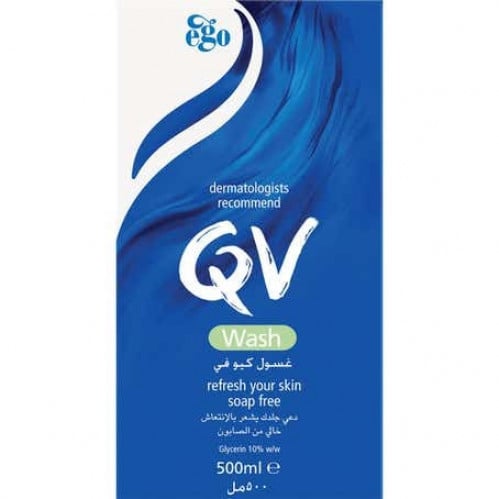 Qv ايقو كيوفي غسول للجسم مناسب لجميع أنواع البشرة  - 500 مل