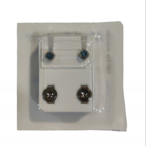 حلق نسائي طبي أمريكي ستانلس ستيل  من ميدي سيستم ) أزرق فاتح ) medisystem