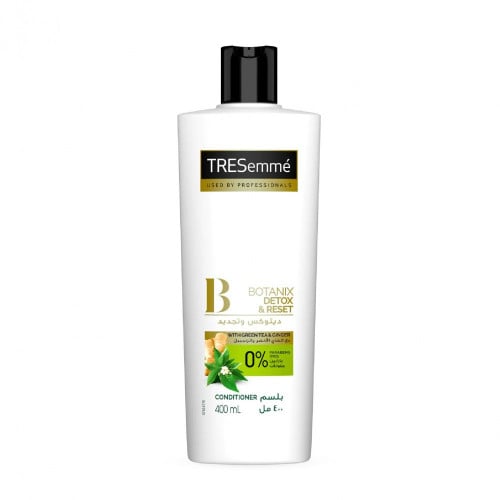 بلسم  للشعر دينوكس وتجديد مع الشاي الأخضر والزنجبيل من تريسمي 400مل.   Tresemme