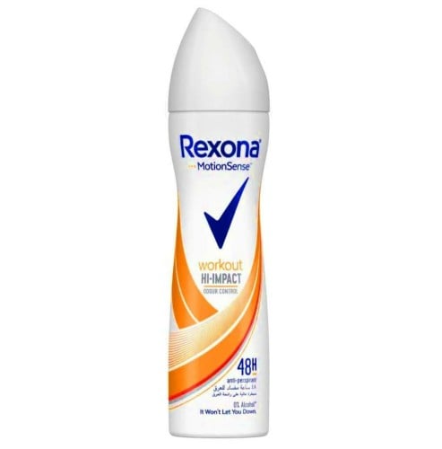 ريكسونا موشن سينس مزيل عرق بخاخ للنساء ورك اوت هاي امباكت- 150 مل.  REXONA