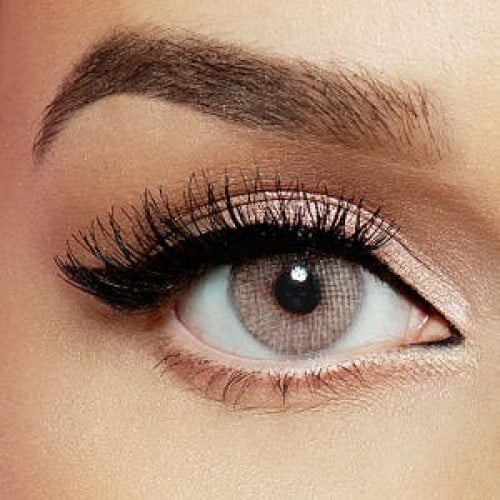 عدسات ليالا اللاصقة الملونة عبوة من قطعتين ( بلاتينيوم جراي  ) _ 3 شهور