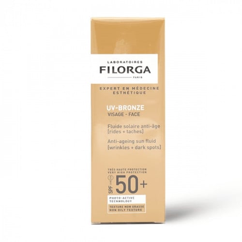 فيلورجا يوفي برونز سائل حماية من الشمس Spf50+ يقاوم التجاعيد والخطوط والبقع السوداء - 40 مل Filorga