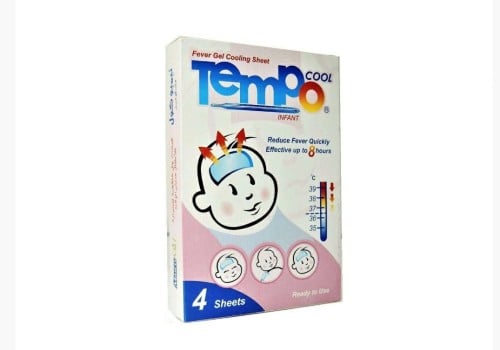 تيمبو كول كمادات جل خافضة للحرارة للاطفال حديثي الولادة - 4 قطع.   Temp cool