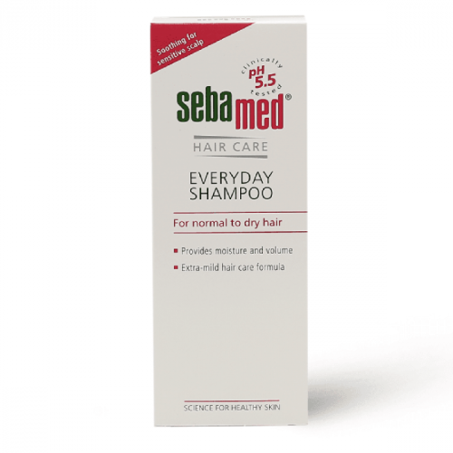سيباميد شامبو للاستخدام اليومي للشعر العادي إلى الجاف, يعطي بريق حريري للشعر - 200 مل.   sebamed