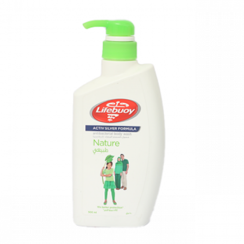غسول الجسم الطبيعي المضاد للبكتيريا من لايف بوي _ 500 مل   Lifebuoy