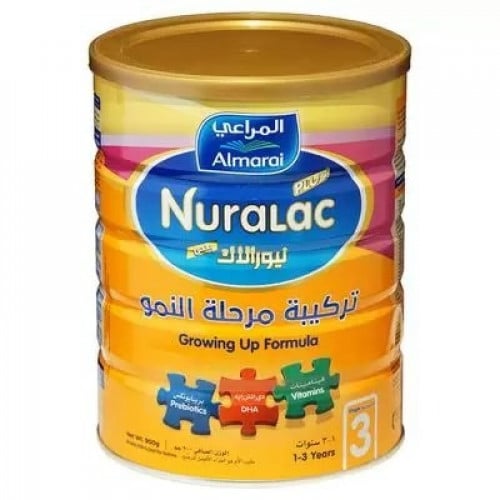 Nuralac حليب أطفال رقم 3 من عمر 1_ 3 سنوات من نيورالاك بلس _ 900 جرام