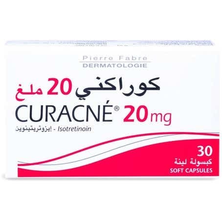 كوراكني 20 مجم 30 كبسولة.   Curacne 20 mg