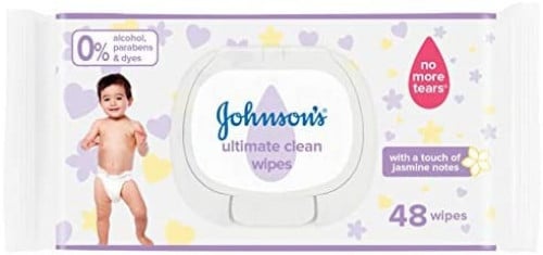 Johnson مناديل مبللة للأطفال تنظيف نهائي للنظافة ا...