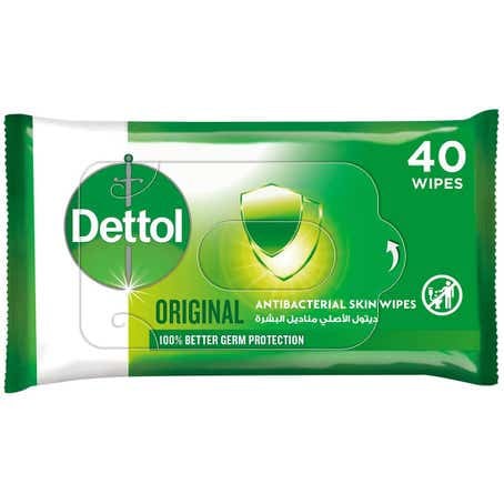 ديتول مناديل معقمة 40 منديل Dettol