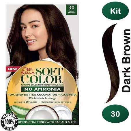 Wella Soft Color  سوفت كولور صبغة 30 بني غامق 19 IV.