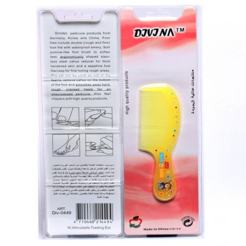 Divina مشط شعر بلاستيك من ديفينا  – DJVJNA – 449 ( لون غير محدد )